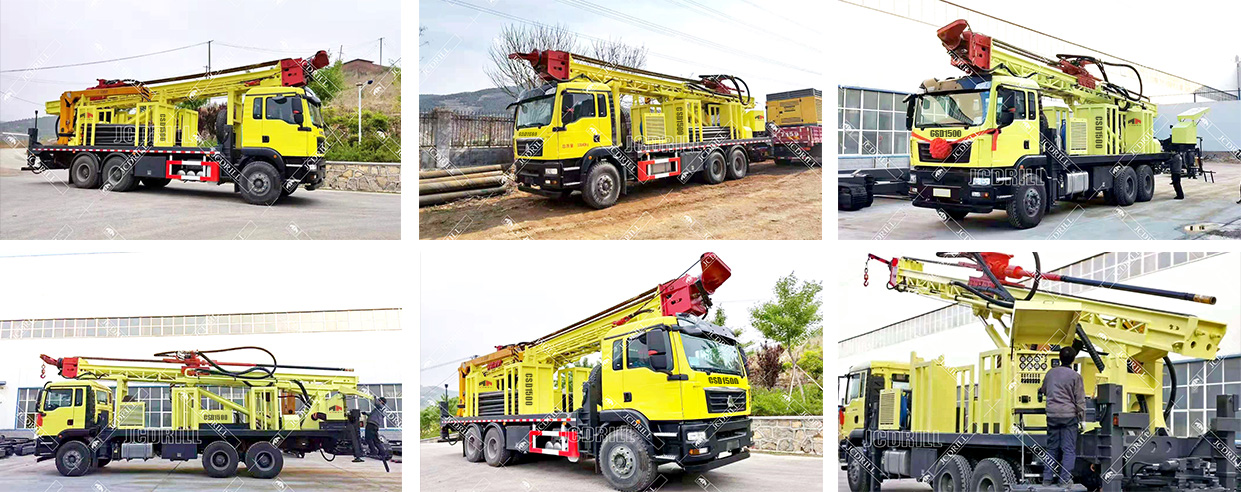 DTH Rotary Hydraulic Truck Mounted Borehole Water Well Drill Machine DTH Rotary Hydraulic Truck Mounted Borehole Water Well Drill Machine