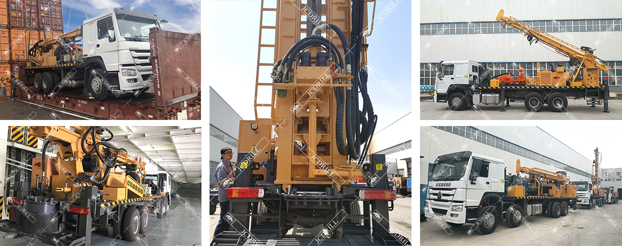 Borehole Truck Water Well Drill Machine with Air Compressor for Sale Borehole Truck Water Well Drill Machine with Air Compressor for Sale