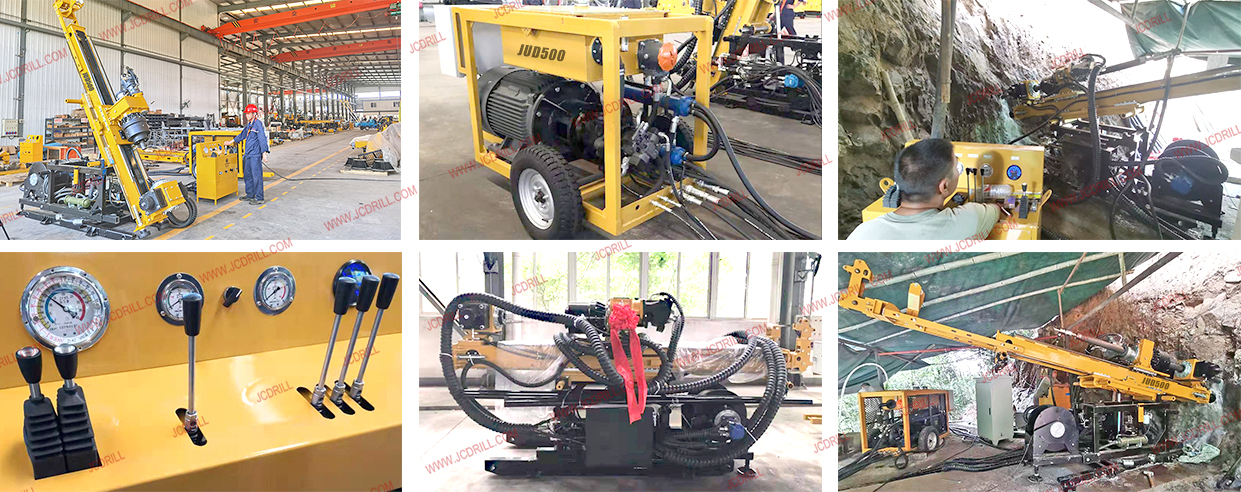 JUD500 Underground Technical Diamond Core Sample Drill Rig for Underground Mining Drilling JUD500 Underground Technical Diamond Core Sample Drill Rig for Underground Mining Drilling