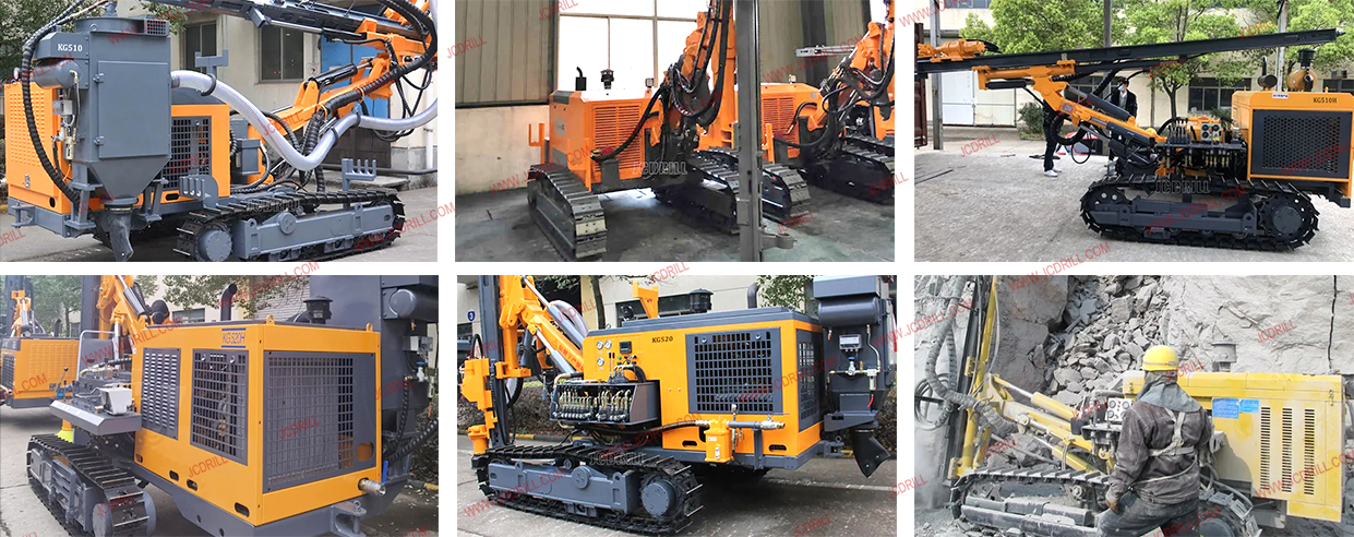 KG420 Hydraulic DTH Blasting Drilling Rig for Hard Rock جهاز حفر التفجير الهيدروليكي KG420 بنظام DTH للصخور الصلبة