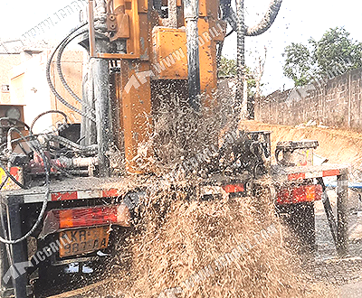 شحن جهاز حفر آبار المياه CSD300 4X2 المحمول على شاحنة إلى أفريقيا عن طريق البحر شحن جهاز حفر آبار المياه CSD300 4X2 المحمول على شاحنة إلى أفريقيا عن طريق البحر