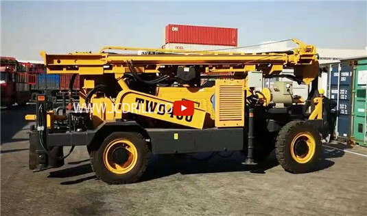 منصة حفر آبار المياه المثبتة على مقطورة TWD400