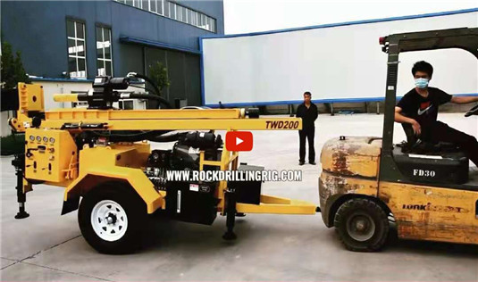منصة حفر TWD200 لحفر بئر مياه بعمق 200 متر